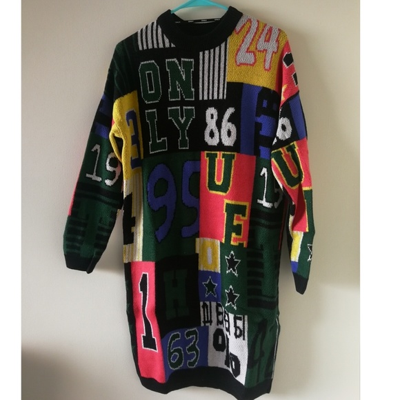 collage knit dress - Picture 1 of 1